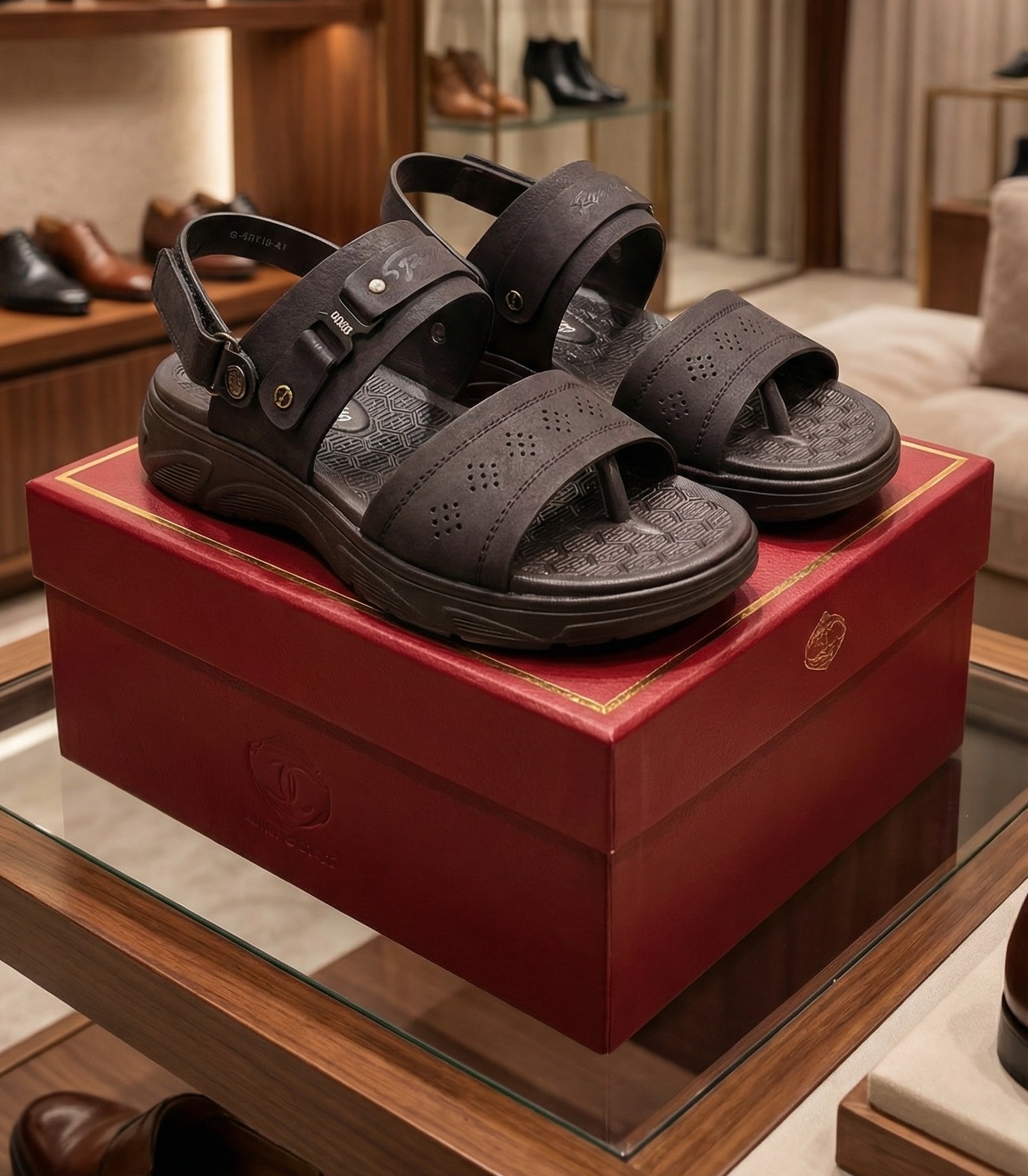 Formal Sandals Black Color ( Code :- B12)