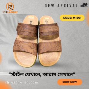Leather sandals for men