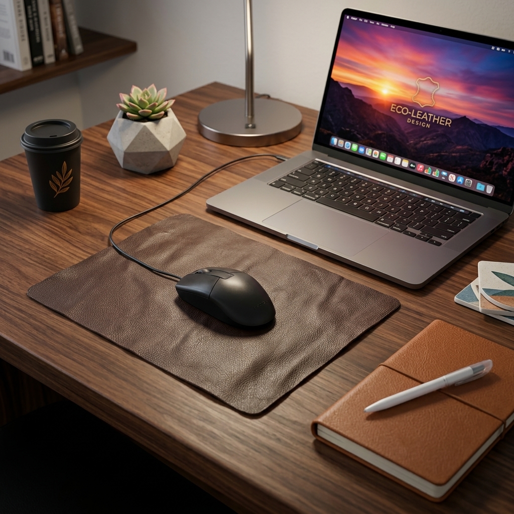 Leather Mouse Pad - Chocolate - Image 5